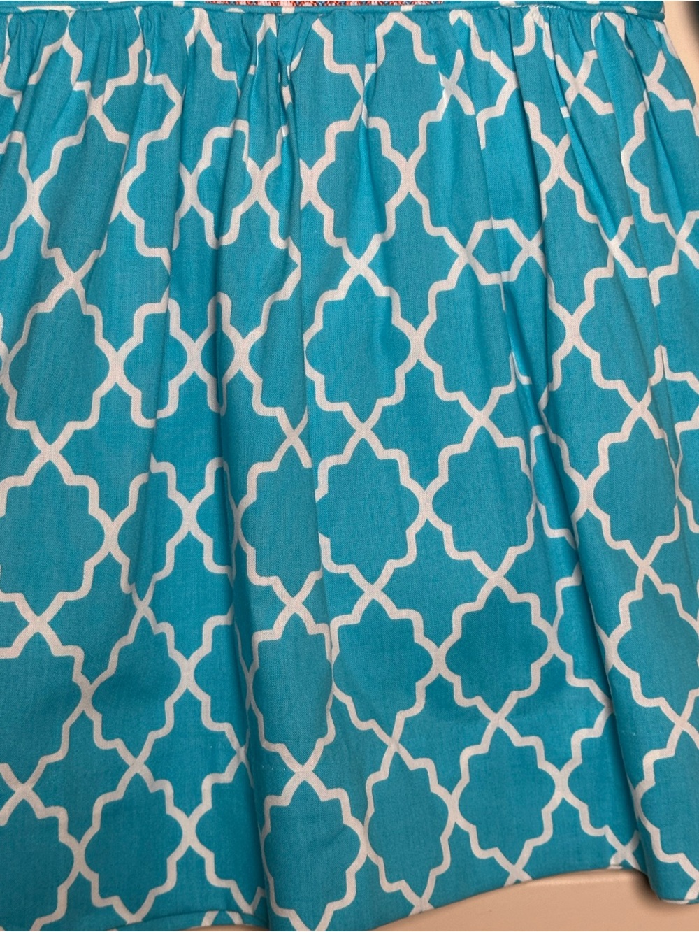 Smocked Or Not Smocked Pumpkin Dress Size 2 Blue Geometric Fall Halloween NWT - Picture 3 of 6